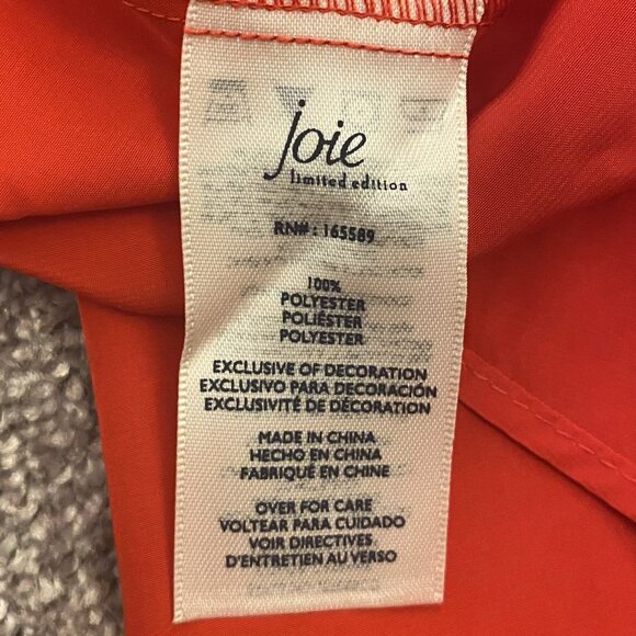 JOIE Limited Edition Womens Sleeveless Top Ruffled Neck Size S - Small - NWT$198 - Picture 16 of 16